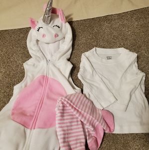 3pc Carter's Baby Unicorn Costume
